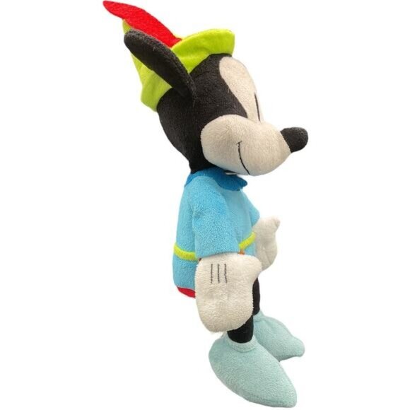 Disney Mickey Mouse Robin Hood Plush Stuffed Toy 11" With Hat & Tunic - Picture 2 of 4